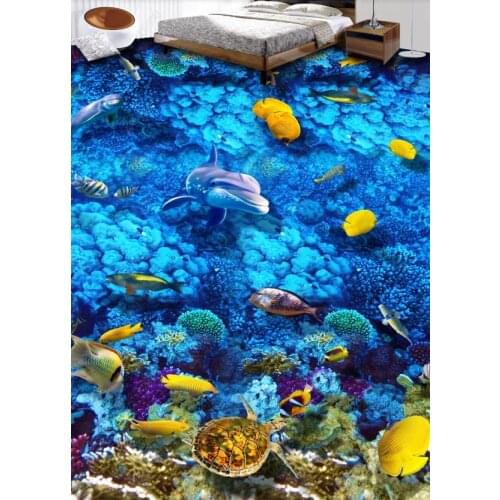 Custom pvc floor wallpaper for walls Living room bedroom bathroom self adhesive wallpaper vinyl flooring wall murals 2020