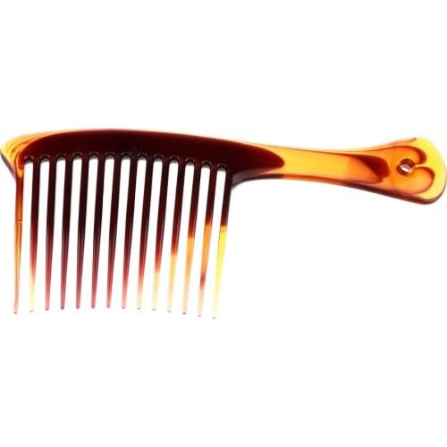 1 Piece Heat-resistant Large Wide Tooth Comb Detangling Hairdressing Comb with Long Handle Styling Tool