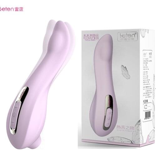 Leten Vagina Licking Sex Toy Oral Sex Tongue Rotating G Spot Vibrator for Women Nipple Clitoris Sucking Heating Vibrating Sextoy