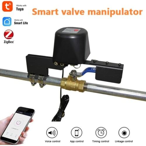 Smart Home Tuya ZigBee Valve Smart Water/Gas Valve Automation Control Work With Alexa Google Assistant SmartLife Need ZigBee Hub