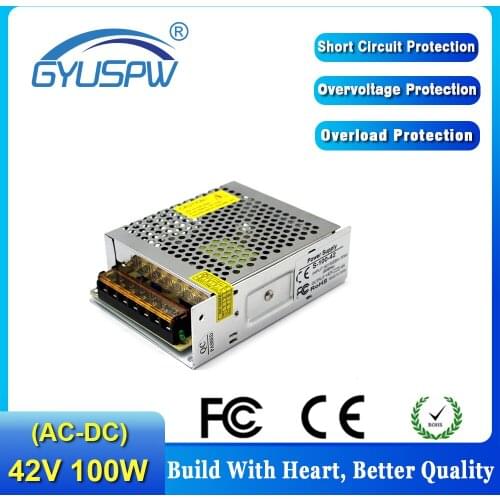 Universal DC42V 2.4A 100W Power Supply Switch DC 42V Power Adapter Led Driver Transformer AC-DC SMPS For CNC CCTV AV TV