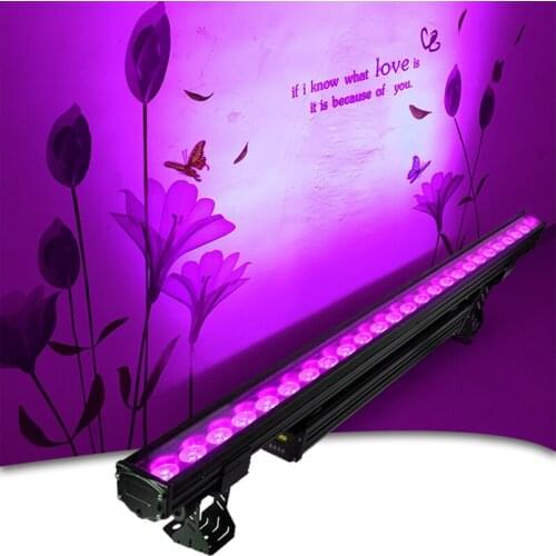 Waterproof dmx 512 1 meter length double layer better cooling no fan led wall washer ip65 bar light