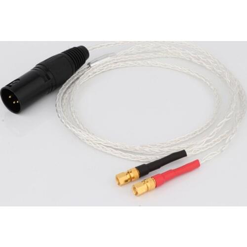 High Quality 4pin XLR Balanced Male Headphone Audio Upgrade Cable Replacement For He-5 He-6 He-400 He-500 He560 Headphone cable