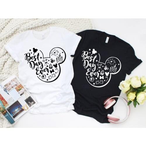 2020 Women Best Day Ever T-Shirt Girls Minnie Shirt Mouse Micky Tumblr Shirt Cute Holiday tshirt