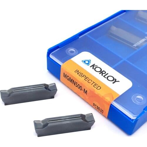 10PCS MGMN500 M PC9030 Grooving Carbide Inserts MGMN 500 CNC Lathe Cutter Turning Tool Parting and Grooving Tools Parting off