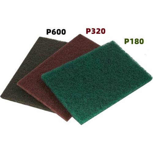 Free shipping 3PCS Industrial Abrasive Scouring Pad Fine/Medium/Coarse Cleaning Scouring Pad for Polishing & Grinding