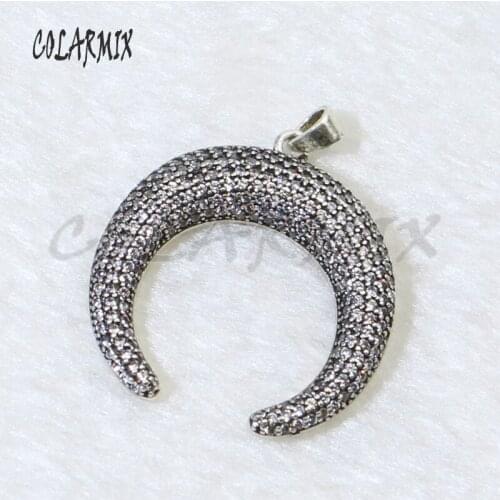 4Pcs Retro color horn Ancient pendant gift pendant gift for lady fashion jewelry pendant retro style jewelry 50038