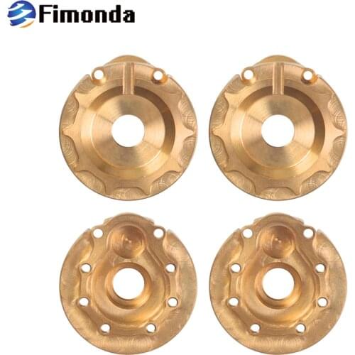 4pcs TRX-4 Brass Counterweight Balance Weight tire Portal Drive Housing for 1/10 RC Crawler Traxxas TRX4 Axle Upgrade Parts