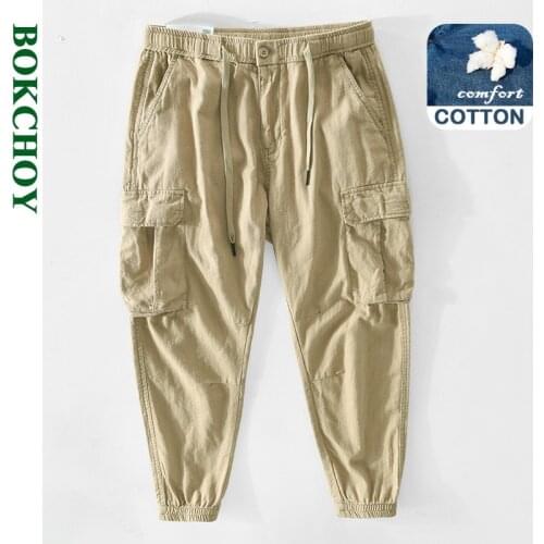 BOKCHOY Men's Trousers With Pockets