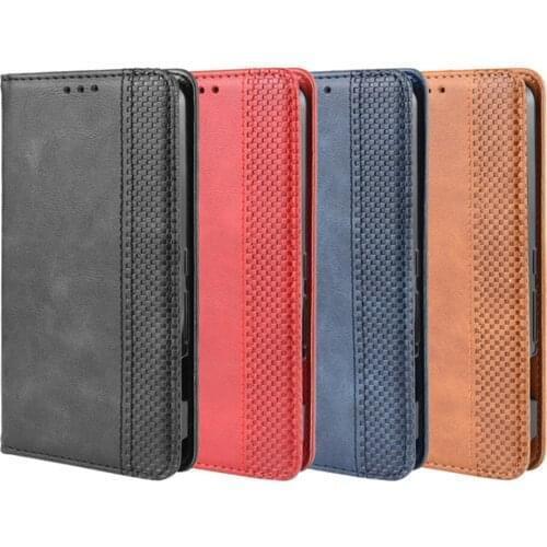 For Fujitsu Arrows M05 Case 5.8 inch Luxury Flip PU Leather Wallet Magnetic Adsorption Case For Fujitsu Arrows M05 Phone Bags