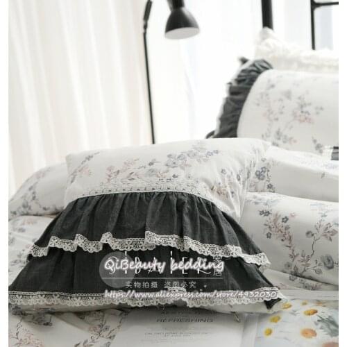 Pillow covers decorative pastoral floral lotus leaf hug pillowcase hanging chair cushion pillows decor home