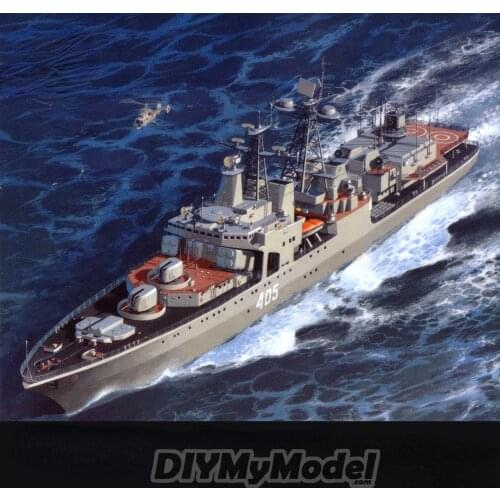 DIYMyModeI Soviet / Russian fearless class II missile destroyer 1:200 DIY Handcraft Paper Model Kit Handmade Toy Puzzles