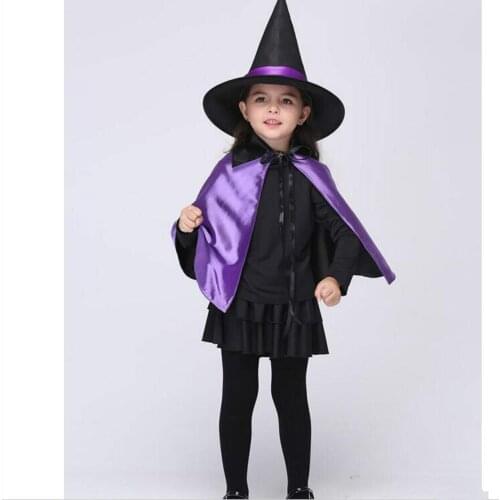 Purple Children Fancy Clothes Girl Kids Masquerade Witch Costume Children Christmas/Hollaween Outfits Toddler Stage Dancing