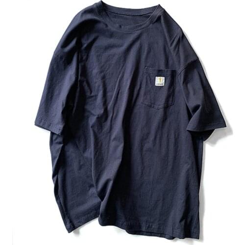 Techwear Hip Hop Casual Summer Oversized T-Shirts Men Streetwear Short Sleeve Pocket Tops Tees Cotton TShirts Loose Pullover