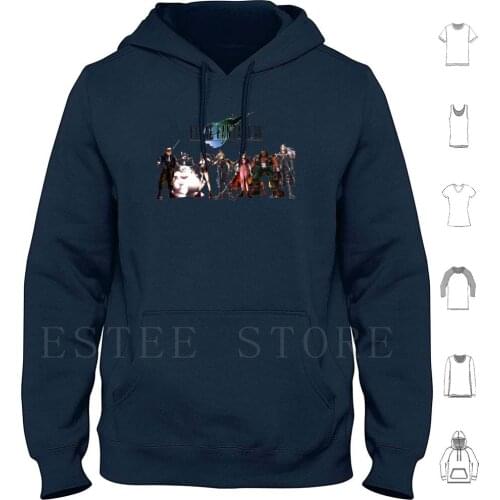 Final Fantasy Vii Characters Hoodies Long Sleeve Final Fantasy Ps1 Psx Fina L Vii 7 Final Fantasy Vii Final