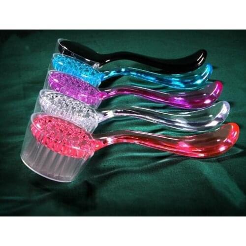 Manicure tools Custom LOGO Nail brush Round head with cover Dust brush fashion Long handle plastic Multifunctional cleaning bruh