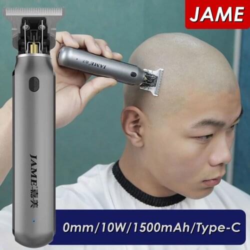 Electric Cordless Hair Trimmer for Men Professional Haircut Hair Clipper 0mm Baldheaded T Blade Finish Haircut Machine 100-240V