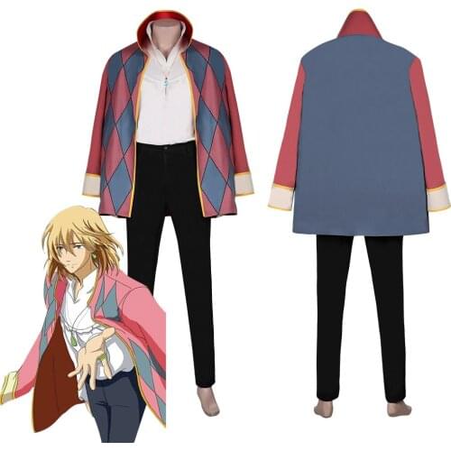 Movie Howl‘s Moving Castle-Howl Cosplay Costume Cloak Outfits Halloween Carnival Suit