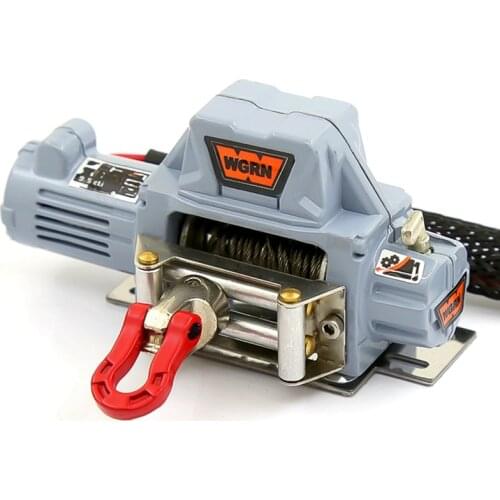 Metal Steel Wire Automatic Simulated Winch for 1/10 RC Crawler Car Axial SCX10 90046 Traxxas TRX4 D90 Redcat