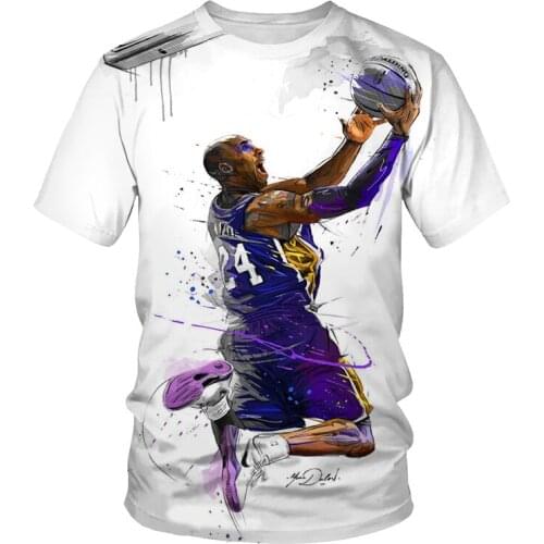 2021 Summer New Fashion Sports Project Shooting 3D Mens Printed Pattern Cool Short Sleeve Casual T-shirt Top