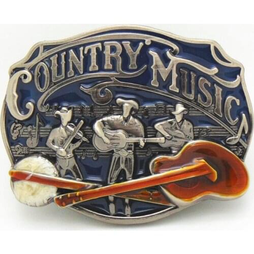 Western cowboy music party style zinc alloy belt buckle men and women gift style