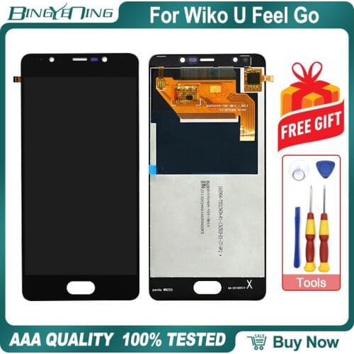 New Original For Wiko U Feel Go LCD&Touch screen Digitizer with frame display Screen module accessories Assembly Replacement