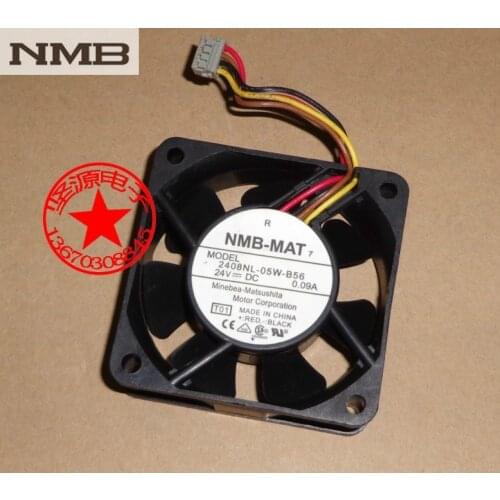 Original For NMB 2408NL-05W-B56 4line drive fan 6020 6cm 24V 0.09A