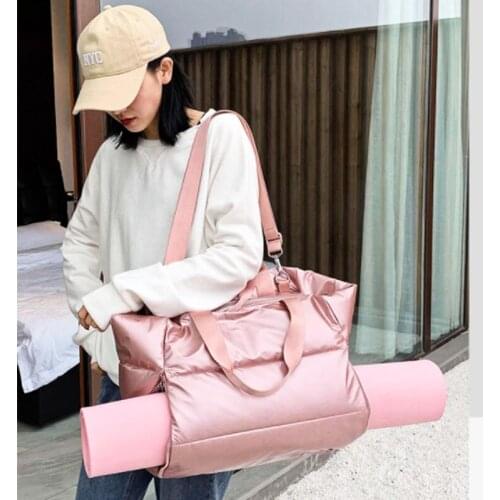 Luxury Large Capacity Shoulder Bag for Women 2021 Waterproof Nylon Bags Space Pad Cotton Feather Down Tote Bag Female Handbags