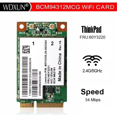 Broadcom BCM4312 BCM94312 Wireless Network Card For DELL ASUS ACER SONY Lenovo G430 G450 Y430 Y450 E43 E43L K43