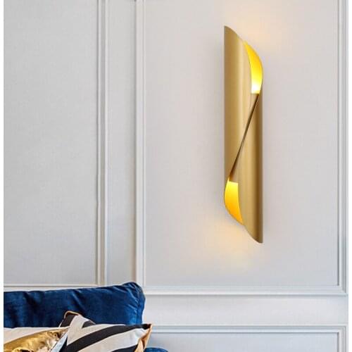 Modern White/Black/Gold Living room Wall Lamp Bathroom Mirror Wall Sconce Home Atmosphere Lighting Warm light Nordic Luminaire