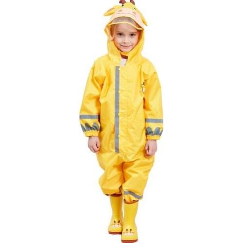 Animal Style Students Raincoat Cool Children Raincoat Kids Rain Pocket Jacket Waterproof Rain Coat Suit