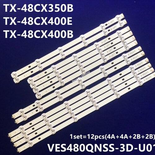 LED Backlight Bar 480DLED_SLIM for TX-48CX350B TX-48CX400E TX-48CX400B 48S3653DB 48U7653DB VES480QNSS-3D-U01