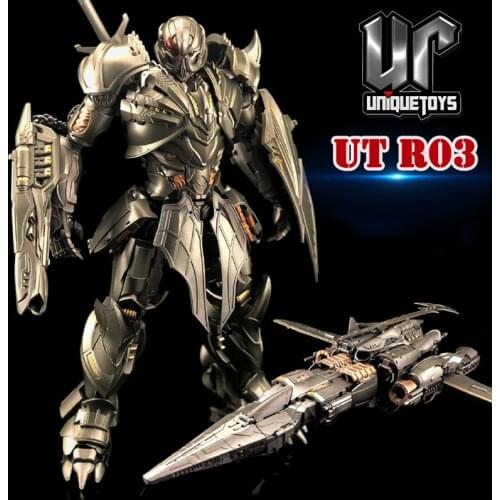 Unique Toys Transformaton Robot UT R-03 R03 Mega Galva Knight Warrior Movie Leader Plane Mode Alloy Action Figure Model Toys