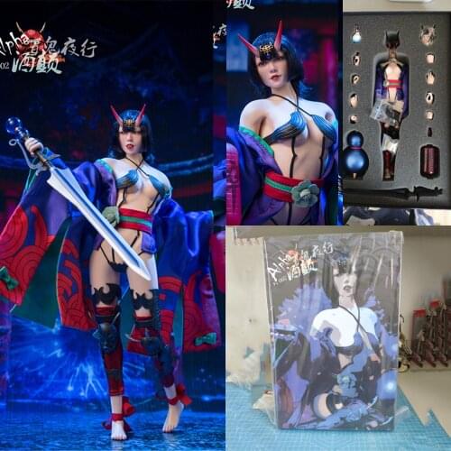 1/6 Scale Sexy Shutendouji Female ALPHA K002 Night of Hundred Ghosts 12'' Soldier Action Body for Fans Collection