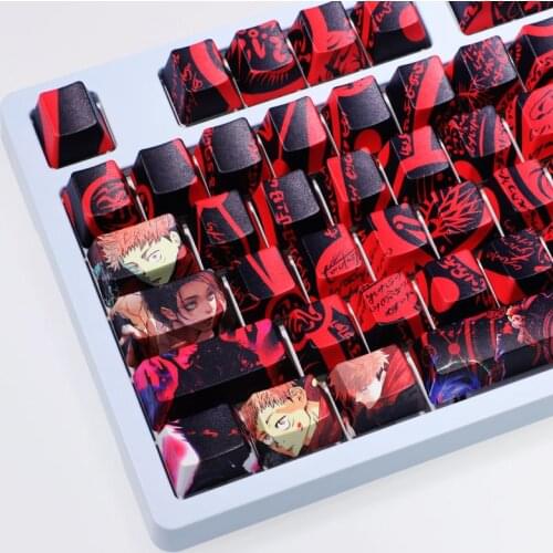 108-key Japanese Anime Conjuration Back Wild Rose Keycap PBT Sublimation Cherry Highly Mechanical Keyboard Keycap Cherry MX /104