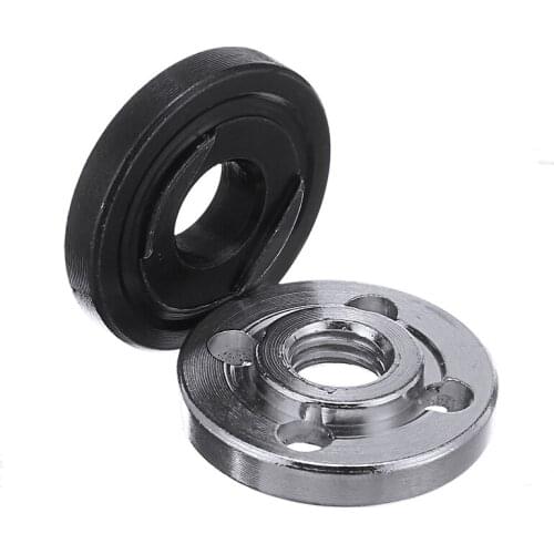 2pcs Angle Grinder Nuts Replacement Inner Flange Outer Lock Nuts For 9523/6-100 Angle Grinder Motor Rotor Tool Accessories