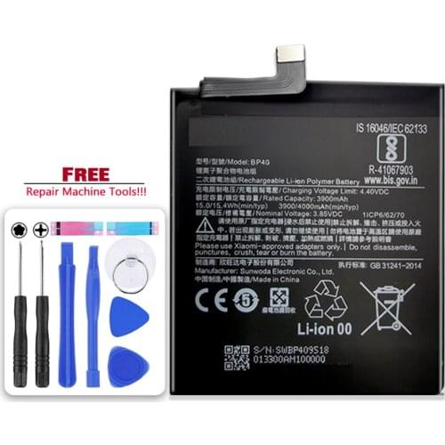 BP40 for xiao mi Battery For Xiaomi Redmi K20 Pro Mi 9T Pro K20pro Bateria + Free tool
