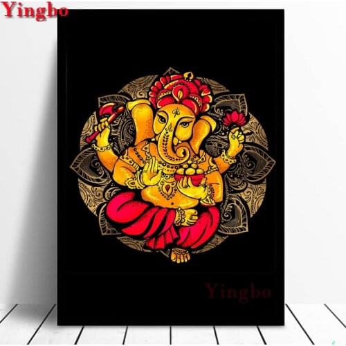 DIY Diamond Embroidery Hinduism Ganesha Diamond Mosaic Crafts 5D Square/Round Diamond Painting Elephant Cross Stitch Home Decor