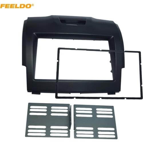 LEEWA Car Stereo Radio DVD 2Din Fascia Frame For CHEVROLET TrailBlazer ISUZU D-Max HOLDEN Colorado Dash Panel Frame Mount Trim
