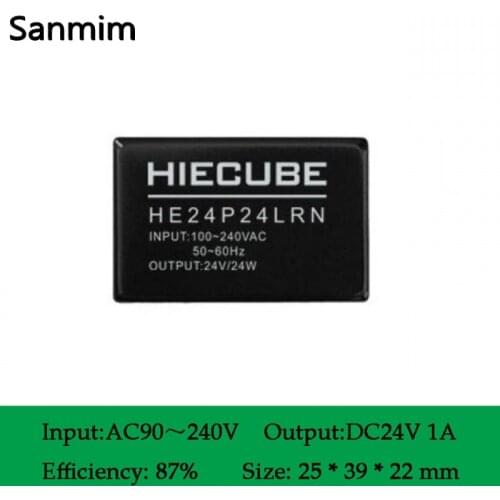 220 V to 24V 1A 24W AC-DC 24v power supply module transformer module HA024N10 Switching Power block Free shipping