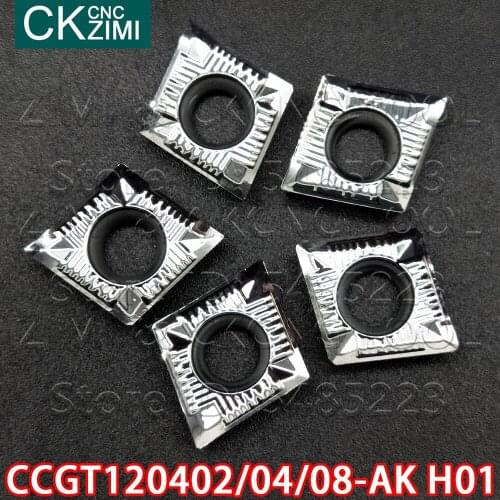CCGT120402-AK H01 CCGT120404-AK H01 CCGT120408-AK H01 CNC Carbide Aluminum Blade Turning tool Cutting tool CCGT aluminum inserts