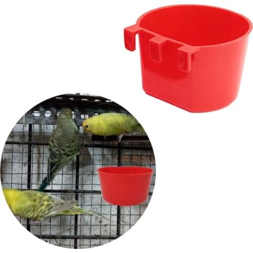 Poultry Water Cups Drinking Bowl for Chickens Ducks Quails Universal Bird Cage Plastic Seed Water Food Feeder Cup S/L