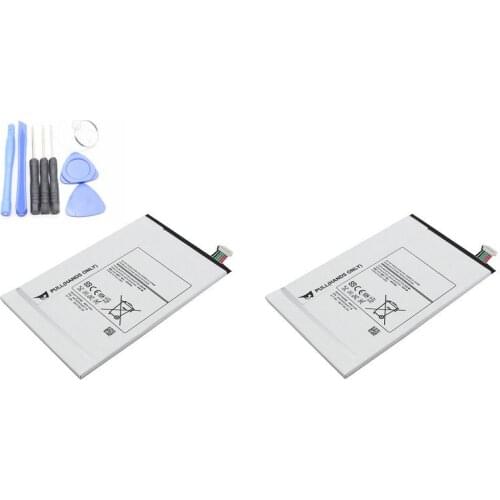 Ciszean 2pcs 4900mAh EB-BT705FBE / EB-BT705FBC Replacement Battery For Samsung Galaxy Tablet Tab S 8.4 SM-T700 T700 T705 + Tools