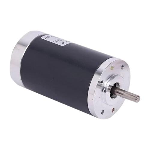 Permanent magnet DC motor 12V/24V miniature DC speed regulating motor 50mm DC high speed silent motor 6mm shaft diameter