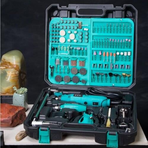 Double Electric Mill Sets Jade/Beeswax Carving Machine Woodworking Polisher Electric Grinder FL0930