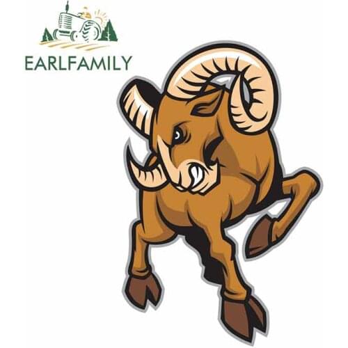 EARLFAMILY 13cm x 9.1cm for Randy Boggs Transparent DIY Motorcycle Car Stickers Vinyl Car Wrap Repair Decal SUV JDM Decoration