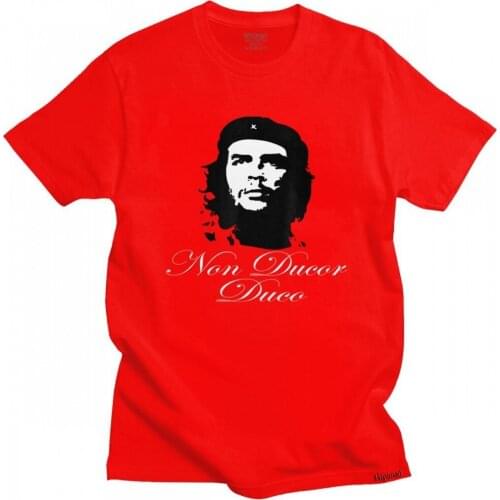 Classic Revolution Hero Che Guevara T Shirt for Men Short Sleeved Cuba Cuban Socialism Freedom Tshirt Pre-shrunk Cotton Tee Tops