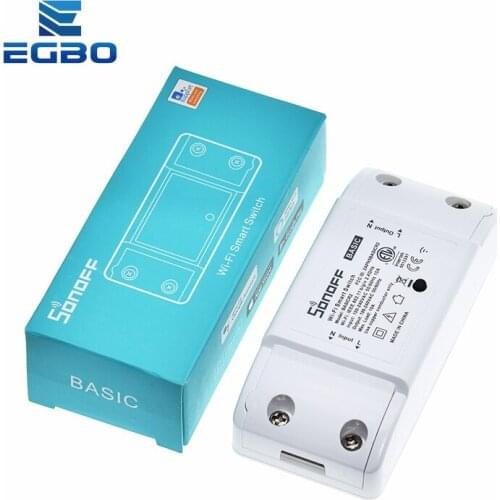 Itead Sonoff Smart Wifi Switch DIY Smart Wireless Remote Switch Domotica Wifi Light Switch Smart Home Controller Work with Alexa