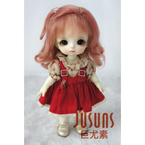 JD242 1/8 Mohair Doll Wig Lovely Baby Curly BJD Mohair Wigs Size 5-6inch Doll Accessories