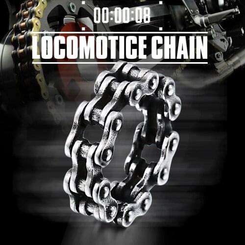 Beier 316L Stainless Steel Simple chain of rings steel colour fashionCouple ring the high quality jewelry LR514